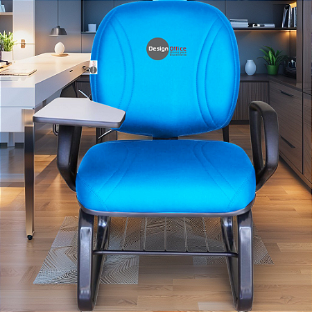 Cadeira Escolar Super Reforçada que Suporta até 300kg para Obesos, ideal para Escolas e Faculdades - Linha Fat - Azul Bebê