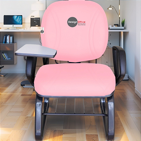 Cadeira Escolar Super Reforçada que Suporta até 300kg para Obesos, ideal para Escolas e Faculdades - Linha Fat - Rosa Claro