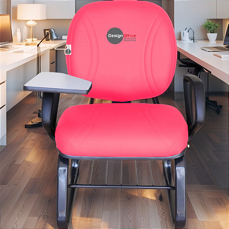 Cadeira Escolar Super Reforçada que Suporta até 300kg para Obesos, ideal para Escolas e Faculdades - Linha Fat - Rosa Pink