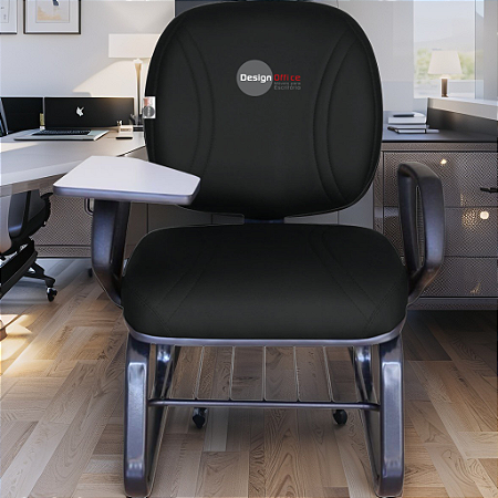 Cadeira Escolar Super Reforçada que Suporta até 300kg para Obesos, ideal para Escolas e Faculdades - Linha Fat - Preto
