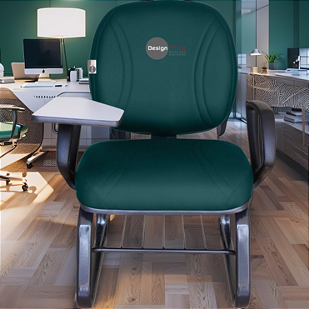 Cadeira Escolar Super Reforçada que Suporta até 300kg para Obesos, ideal para Escolas e Faculdades - Linha Fat - Verde