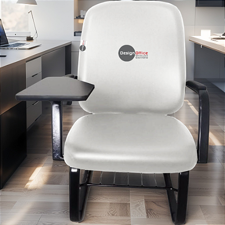 Cadeira Escolar Super Reforçada que Suporta até 300kg para Obesos, ideal para Escolas e Faculdades - Branco