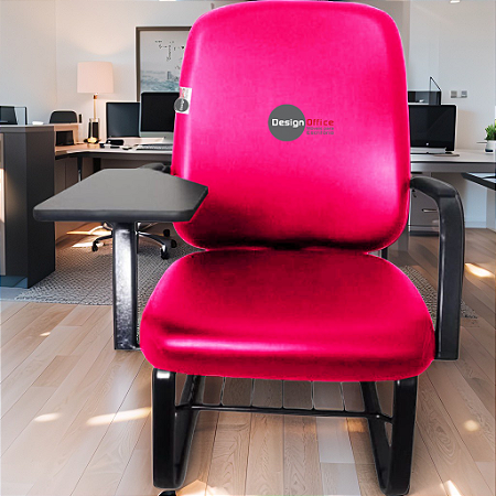 Cadeira Escolar Super Reforçada que Suporta até 300kg para Obesos, ideal para Escolas e Faculdades - Rosa Pink