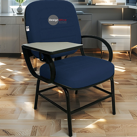 Cadeira Escolar que Suporta até 200kg Super Reforçada para Obesos, ideal para Escolas e Faculdades - Azul Marinho