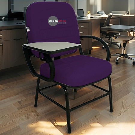 Cadeira Escolar que Suporta até 200kg Super Reforçada para Obesos, ideal para Escolas e Faculdades - Roxo