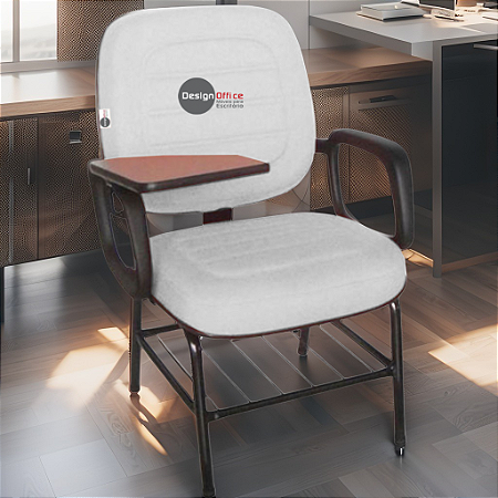 Cadeira Escolar que Suporta até 200kg Super Reforçada para Obesos, ideal para Escolas e Faculdades - Branco