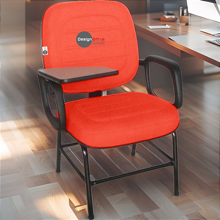Cadeira Escolar que Suporta até 200kg Super Reforçada para Obesos, ideal para Escolas e Faculdades - Vermelho