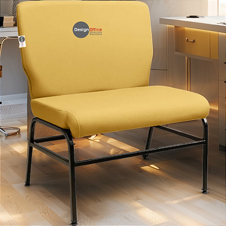 Cadeira para Igreja que Suporta até 300kg Super Reforçada para Obesos, ideal para Igrejas, Escolas e Faculdades - Amarelo Mostarda
