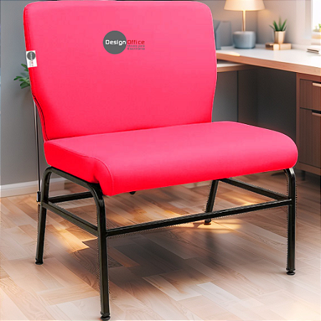 Cadeira para Igreja que Suporta até 300kg Super Reforçada para Obesos, ideal para Igrejas, Escolas e Faculdades - Rosa Pink