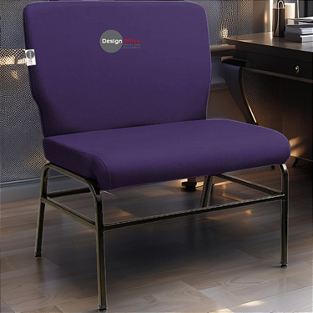 Cadeira para Igreja que Suporta até 300kg Super Reforçada para Obesos, ideal para Igrejas, Escolas e Faculdades - Roxo