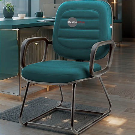 Cadeira para Obesos que Suporta até 200kg Super Reforçada, ideal para Porteiros, Portaria de Condomínios, Escolas, Faculdades e Escritórios - Verde