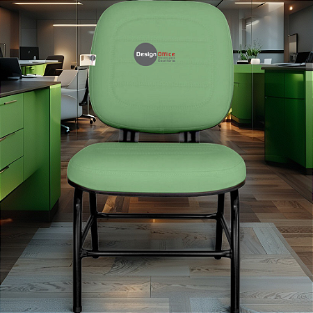 Cadeira para Obesos que Suporta até 200kg Super Reforçada, ideal para Porteiros, Portaria de Condomínios, Escolas, Faculdades e Escritórios - Verde Limão