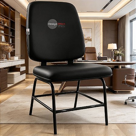 Cadeira que Suporta até 200kg para Obesos Super Reforçada, ideal para Porteiros, Portaria de Condomínios, Escolas, Faculdades e Escritórios - Marrom Café