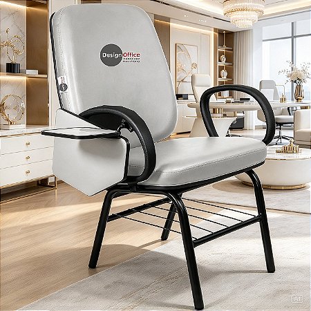 Cadeira Escolar que Suporta até 200kg Super Reforçada para Obesos, ideal para Escolas e Faculdades - Branco