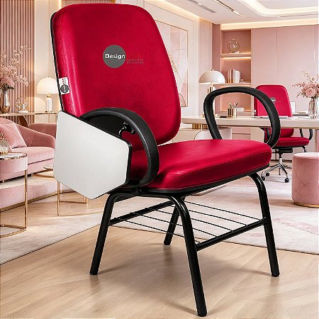 Cadeira Escolar que Suporta até 200kg Super Reforçada para Obesos, ideal para Escolas e Faculdades - Rosa Pink