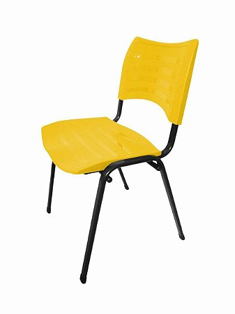 Cadeira Empilhável Iso Linha Polipropileno Iso Amarelo