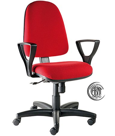 Cadeira Diretor com Certificação ABNT Linha Confort Vermelho