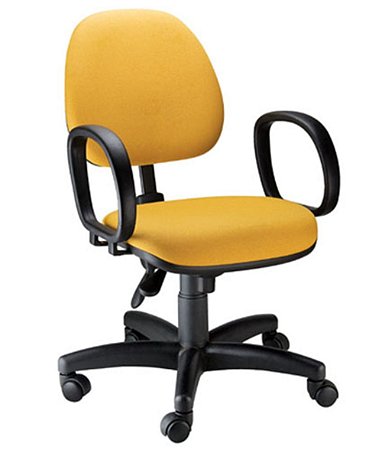 Cadeira Gerente com Back System Linha Confort Plus Amarelo