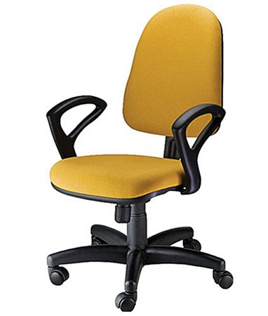 Cadeira Diretor com Braços Linha Confort Plus Amarelo