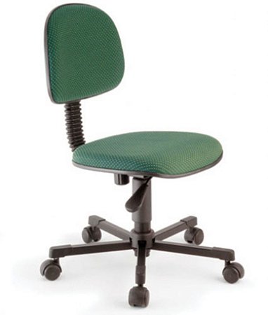 Cadeira Secretária Base Giratória Linha Economy Verde