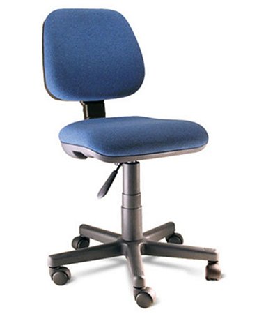 Cadeira Secretária com Braços Linha Safira Azul