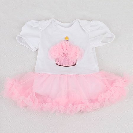 Roupa Para Boneca Bebê Reborn Body Cupcake - Shiny Toys