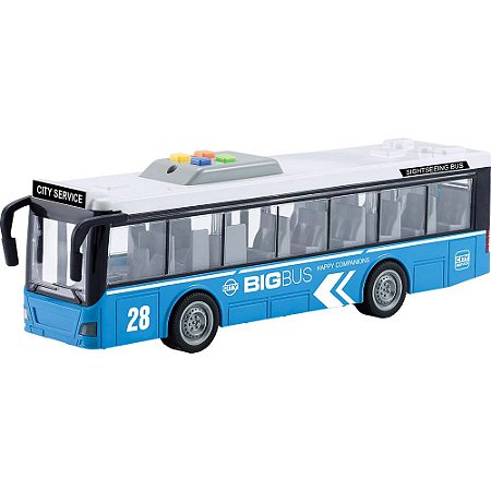 Ônibus de fricção 1:16 - com luz e som