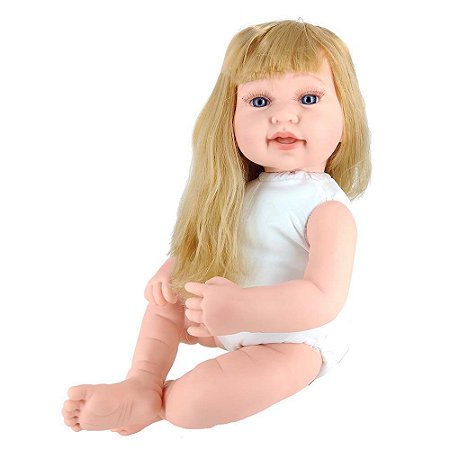 Boneca Bebê Reborn Laura Baby Carina