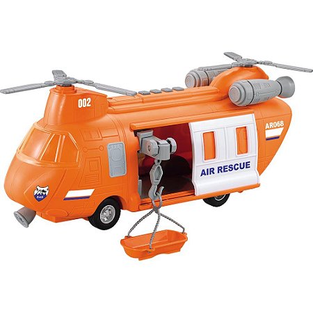 1:16 Helicóptero Resgate Aéreo Com Luz e som e Fricção