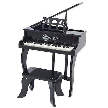 Piano Infantil digital profissional preto Supremo - Laca