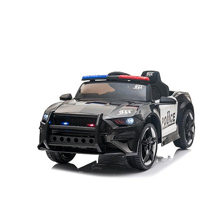 CARRO ELETRICO COM CONTROLE REMOTO DE POLICIA 12V 2.G4 - Shiny Toys