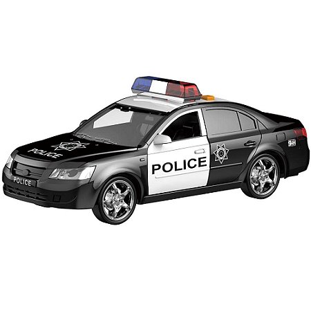 CARRO DE POLÍCIA INFANTIL – CITY SERVICE ESCALA 1:16 COM LUZ E SOM PUBLIC HEROES