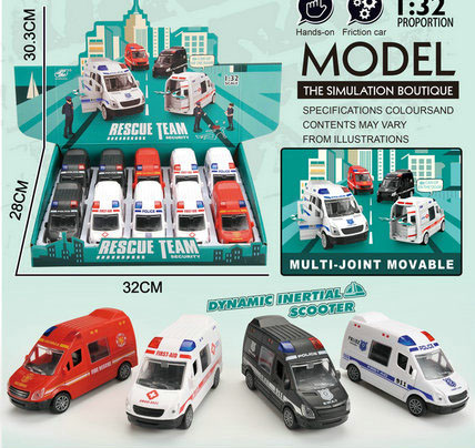CARRINHO AMBULANCIA COM FIRCCAO DISPLAY COM 10 UNIDADES