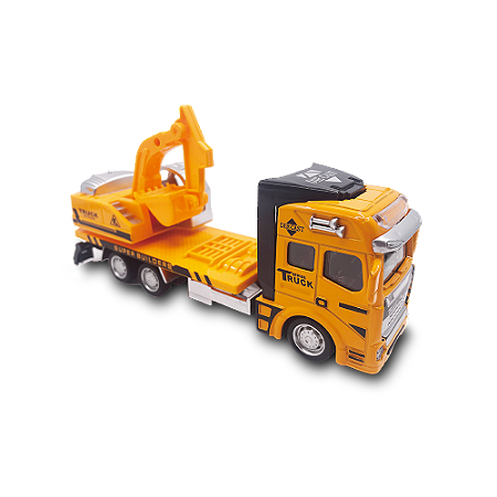 CAMINHÃO COM ESCAVADEIRA 1:50