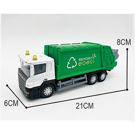 CAMINHÃO DE LIXO COM FRICÇÃO 1:50