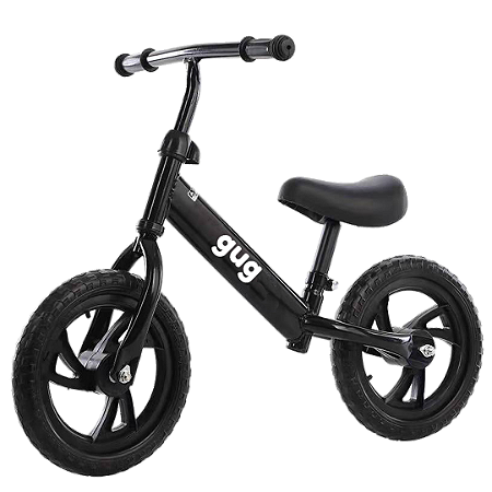 BICICLETA DE EQUILIBRIO BALANCE SEM PEDAL  PRETO 30 cm GUG