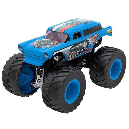 CARRINHO MONSTER MASHERS 1:64 AZUL PUBLIC HEROES SHINY TOYS