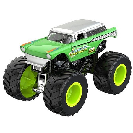 CARRINHO MONSTER MASHERS 1:64 VERDE PUBLIC HEROES SHINY TOYS