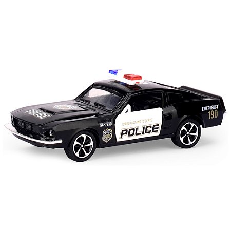 CARRINHO DE POLICIA 1:32 ABRE PORTAS SHINY TOYS