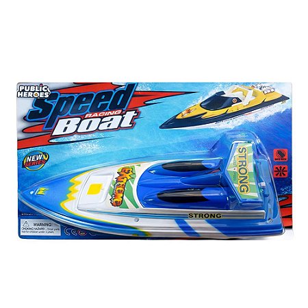 BARCO INFANTIL DE BRINQUEDO – LANCHA SPEED BOAT EM PLÁSTICO SHINY TOYS