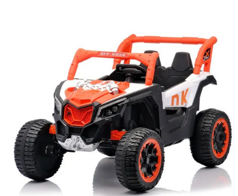 CARRO ELETRICO COM CONTROLE REMOTO OFF ROAD LARANJA 12V 7AH