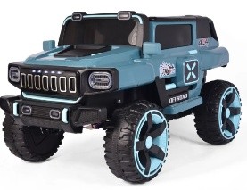 CARRO ELETRICO COM CONTROLE REMOTO 2 LUGARES OFF ROAD 12V7.AH AZUL