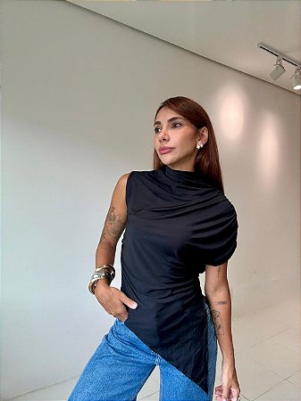 Blusa Ana - Preta - Tamanho único