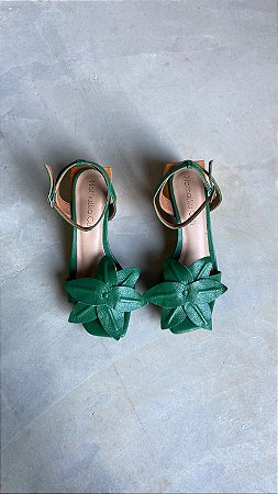 Sandália Flor - Verde