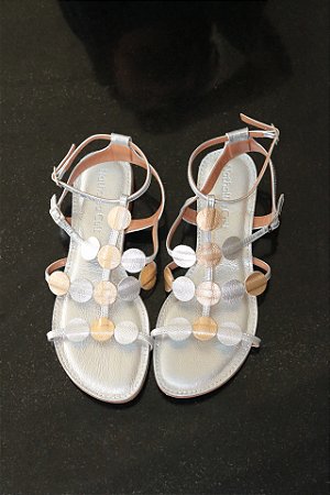 Flat Blyma - Prata e Dourado