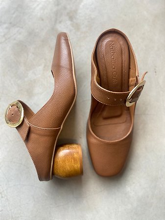 Mule Margô - CARAMELO (salto madeira)