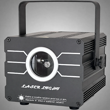 Laser Colorido Projetor Holografico Rgb 2w Automatico Ritmico Dmx Com App Jogo De Luz Iluminacao Profissional - 127/220v