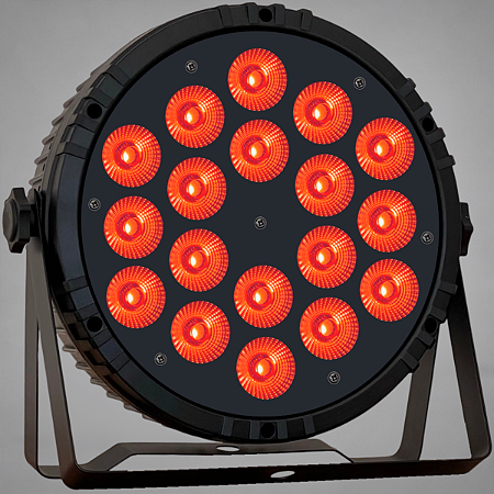 Canhao De Led Luz De Palco Refletor Par Led 18 Leds 12w Rgbw Quadriled 216w Automatico Ritmico Dmx - 127/220v