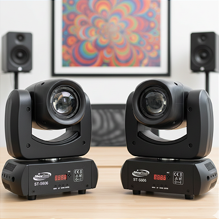 Kit 2 Moving Head Beam ST-S606 100w Sem Borda