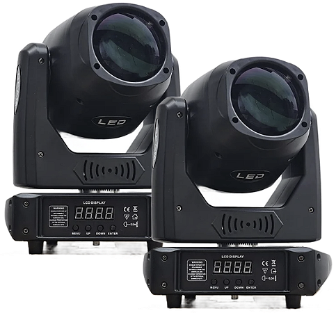 Kit 2 Moving Head Led Beam 150w Com Prisma